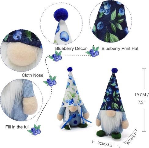 التماثيل الديكور عنبية الصيف للمنزل، اليدوية عطلة الربيع الفواكه زخرفة سانتا الاسكندنافية تومتي، التماثيل المحشوة أفخم الهدايا الجدة للأصدقاء والعائلة in Kuwait