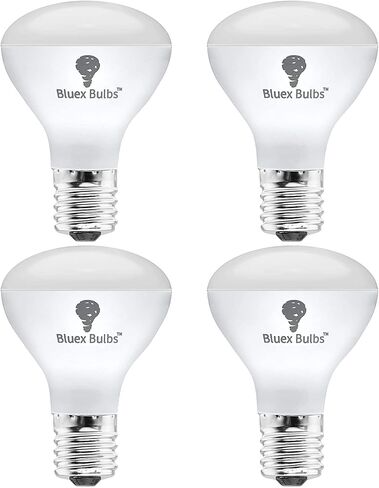 4 عبوات R14 LED لمبة 4 وات E17 قاعدة صغيرة عاكسة للضوء الكاشف لمبة إضاءة خافتة 2700 كيلو أبيض دافئ - ما يعادل 40 وات - لمبة e17 LED قابلة للتعتيم E17 مصابيح إضاءة صغيرة بقاعدة متوسطة، لمبة إضاءة خزانة كوريو in Kuwait