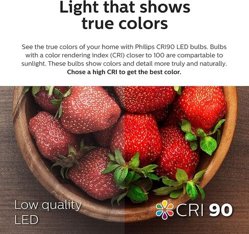 PHILIPS LED Dimmable Warm Glow Effect A19, Flicker-Free, EyeComort Technology, 1600 Lumen, 2200K-2700K, 16W=100W, E26 Base, Title 20 Certified - 2 Bulbs in Saudi Arabia