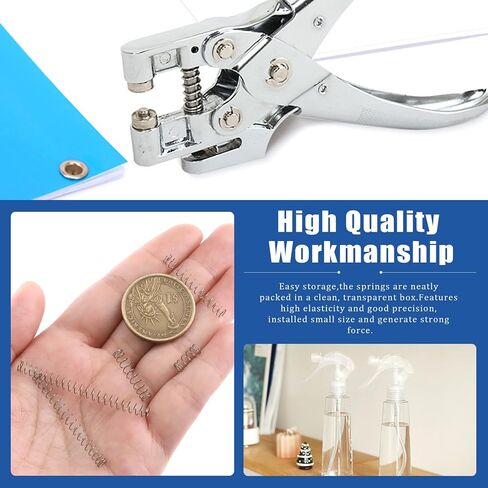 Glarks 250Pcs 10mm-50mm Length Compression Springs Assortment Kit, 5 Size Mini Stainless Steel Springs for Home Repair Project in Saudi Arabia