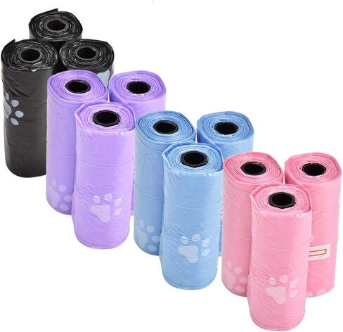 أكياس براز الكلاب، أكياس نفايات مريحة وصديقة للبيئة وقابلة للتحلل، للسفر لبدلات الاستحمام المبللة للقطط in Kuwait