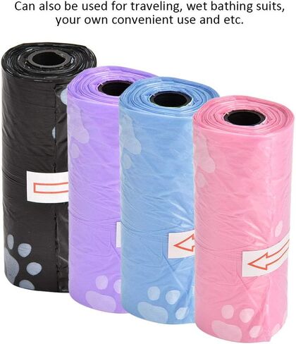 أكياس براز الكلاب، أكياس نفايات مريحة وصديقة للبيئة وقابلة للتحلل، للسفر لبدلات الاستحمام المبللة للقطط in Kuwait