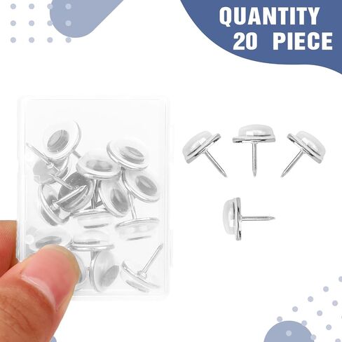 20PCS Push Pins, Cork Board Pins, Push Pins for Bulletin Board Wall, Cute Shake Eyes Thumb Tacks, Clear Thumbtacks for Posters Photos Postcards Maps Hanging in Saudi Arabia