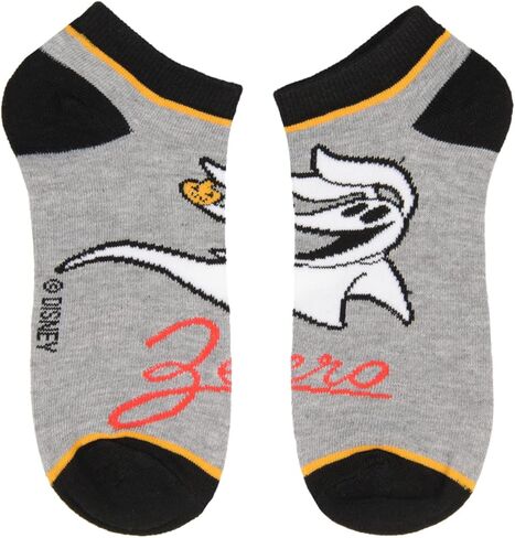 جوارب ديزني كابوس قبل عيد الميلاد للبالغين جاك سالي زيرو أوجي بوجي ميكس آند ماتش جوارب للكاحل بدون عرض 5 أزواج in Kuwait