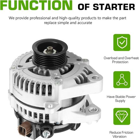 Alternator 400-52140R Compatible with 2003-2006 Toyota Sienna 2004-2007 Highlander 2004-2006 Lexus RX330 3.3L 270600A100 AND0294 in Saudi Arabia