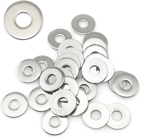 120PCS M4 x 12 x 1.0 Stainless Steel Flat Washers in Saudi Arabia