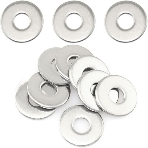 120PCS M4 x 12 x 1.0 Stainless Steel Flat Washers in Saudi Arabia