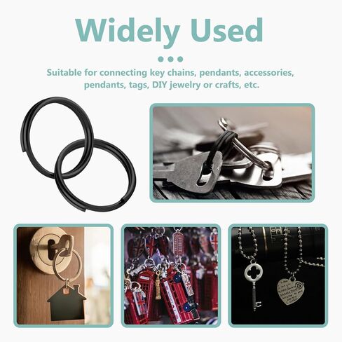 40 قطعة من الحلقات المقسمة، حلقات مفاتيح صغيرة مقاس 1/2 بوصة من الفولاذ المقاوم للصدأ حلقات صغيرة مقسمة للحرف اليدوية، وعلامات الكلاب، وموصل سلسلة المفاتيح (12 مم) in Kuwait