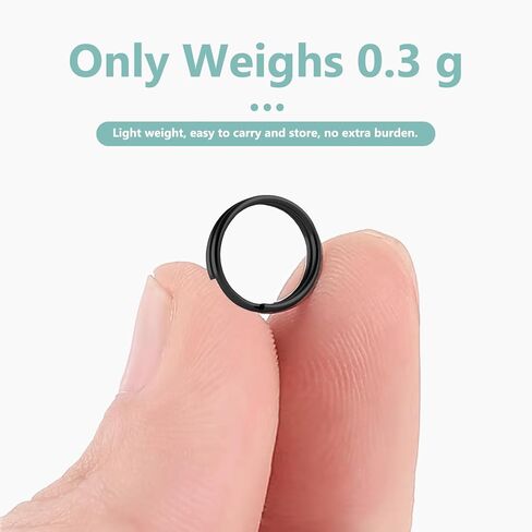 40 قطعة من الحلقات المقسمة، حلقات مفاتيح صغيرة مقاس 1/2 بوصة من الفولاذ المقاوم للصدأ حلقات صغيرة مقسمة للحرف اليدوية، وعلامات الكلاب، وموصل سلسلة المفاتيح (12 مم) in Kuwait