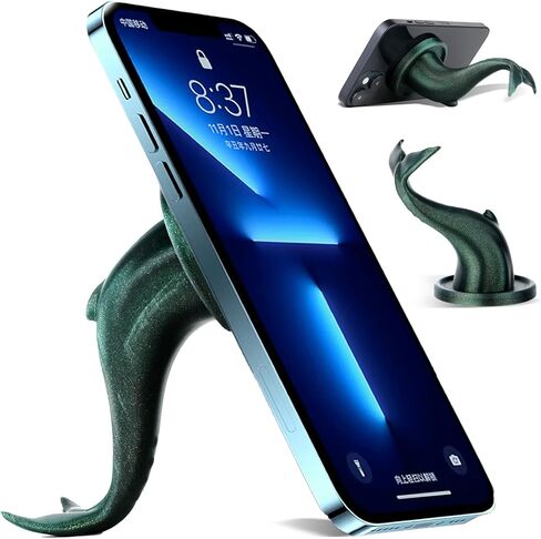TOPGO Magnetic 2IN1 Hook&Holder, 360 Degree Rotating Suction Phone Holder，Cruise Ship Hook and Airplane Travel Accessories, Video Recording Kit Compatible with Magsafe, Grill and Fridge Hook in Saudi Arabia