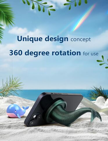 TOPGO Magnetic 2IN1 Hook&Holder, 360 Degree Rotating Suction Phone Holder，Cruise Ship Hook and Airplane Travel Accessories, Video Recording Kit Compatible with Magsafe, Grill and Fridge Hook in Saudi Arabia