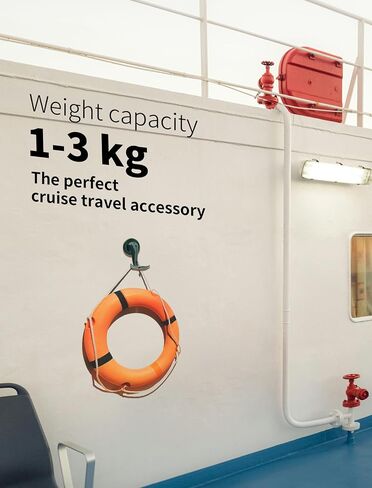 TOPGO Magnetic 2IN1 Hook&Holder, 360 Degree Rotating Suction Phone Holder，Cruise Ship Hook and Airplane Travel Accessories, Video Recording Kit Compatible with Magsafe, Grill and Fridge Hook in Saudi Arabia