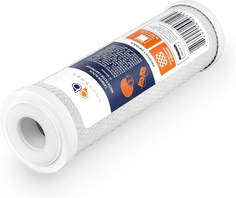 Aquaboon Carbon Water Filter Replacement Cartridge CTO 5 Micron 10 x 2.5" Water Filter for Whole House & Under Sink & Countertop System Compatible with WHEF-WHWC, WHKF-WHWC, WFPFC8002, FXWTC, 2-PACK in Kuwait