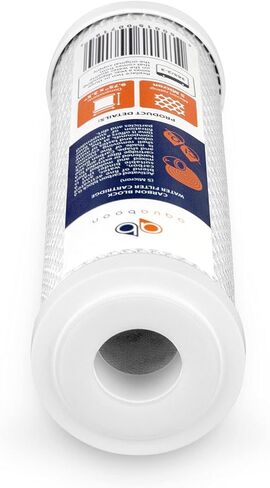 Aquaboon Carbon Water Filter Replacement Cartridge CTO 5 Micron 10 x 2.5" Water Filter for Whole House & Under Sink & Countertop System Compatible with WHEF-WHWC, WHKF-WHWC, WFPFC8002, FXWTC, 2-PACK in Kuwait