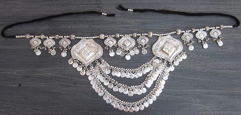 القبلية بوهو عملة معدنية سلسلة المرأة حزام اليدوية الرقص الشرقي الغجر الهبي مهرجان السيدات الإناث الخصر مجوهرات in Kuwait