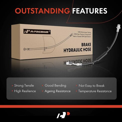 خرطوم هيدروليكي لفرامل السائق الأمامي A-Premium متوافق مع موديلات دودج وجيب مختارة - دورانجو 2011-2016 2018-2021 6.4L 2021 6.2L، جراند شيروكي 2011-2015 in Saudi Arabia