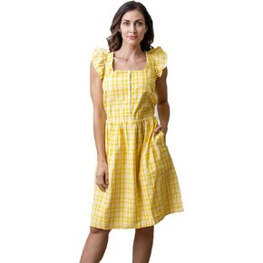 Hope & Henry Women's Short Sleeve Organic Cotton Dress