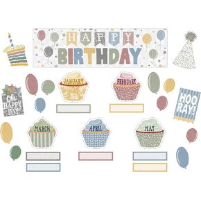 Teacher Created Resources Classroom Cottage Happy Birthday Mini Bulletin Board (TCR7176)