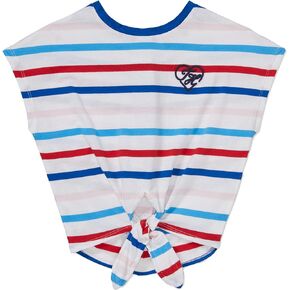 Tommy Hilfiger Girl's Adaptive Seated Tie Front T-shirt With Velcro Brand Closure at Back