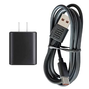 USB C Charger for JBL Charge 4, Charge 5, JBL Flip 6, Flip 5, JBL Clip 4, JBL Pulse 5, Pulse 4, JBL GO 3, JRPOP, Endurance Peak II, JBLCHARGE4BLKAM Wireless Bluetooth Earphones Speakers (Suit/Black)
