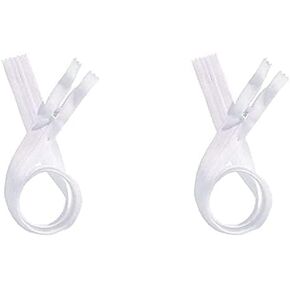Invisible Beulon YKK (Conceal) White Zippers - Closed Bottom - Color White - Made in The United States (2 Zippers Per Pack) (7" Inches)