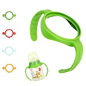 Baby Feeding Bottle Handles Compatible for NUK Smooth Flow Bottles (Not for Nuk Cups and Nuk Simply Natural Bottles), 2 Counts Color May Vary