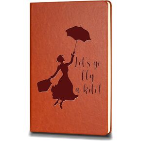 ZWYQWN Mary Movie Gift leather Notebook Mary Quote Gift Poppin Umbrella Fans Gift Journal Notebook Musicals Lover Gift Birthday Christmas Gifts (behind you)