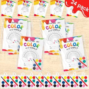 72 قطعة من هدايا عيد الحب تتضمن 24 بطاقة عيد الحب و24 لونًا مائيًا و24 كيس ختم للمدرسة والفصول الدراسية للأولاد والبنات والأطفال وتبادل الهدايا المضحكة في حفلات عيد الحب in Kuwait