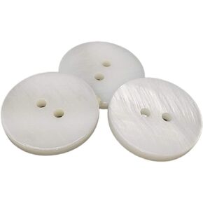 50 Nacar Natural Shell Buttons - Sewing Accessory - 6 Sizes - Manufactured and Shipped from Spain - (20 mm)