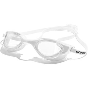 COPOZZ G3 Casual Swim Goggles, Comfortable Swimming Goggles No Leaking Anti-Fog for Adult Men Women Youth