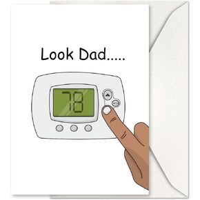 GIFTING GIGGLES Funny Happy Birthday Card for Dad – Great Happy Bday Gift for Father, Papa, Step Dad, Daddy, Padre | 30th 40th 50th 60th 70th 80th 90th