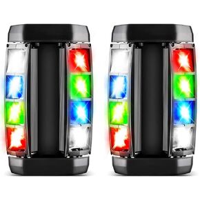 Spider Moving Head Light, DMX-512 Portable Stage Light with 8x3W RGBW 4 Color LED Lamp for DJ KTV Disco Party by (2Pack)