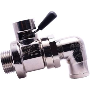 EZ-204(3/4"-16 UNF) EZ Oil Drain Valve with removable L-Shape Hose End(L-002) Combo