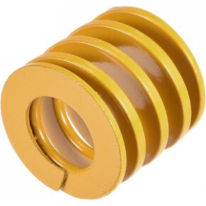 uxcell 3D Printer Die Spring, 27mm OD 30mm Long Spiral Stamping Light Load Compression Mould Die Springs for 3D Printer Electric Part, Yellow