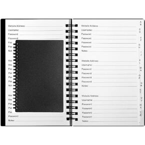 UtyTrees Password Book with Alphabetical A-Z Tabs, Password Keeper & Password Notebook for Home or Office Record All Your Passwords, Never Forget Your Passwords, 7.5 x 5.2'', 118 Pages, Green