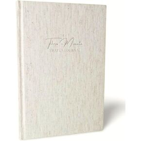 The Three-Minute Prayer Journal for Woman; Snapshot of your walk with God | Simple Page Layout - 100% Linen Cover - Smooth, Cream-colored Paper - 6 Month's Worth of Pages - A5 Size