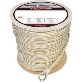 Extreme Max BoatTector Premium Double Braid Nylon Anchor Line with Thimble