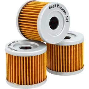 Road Passion 1651005240 Oil Filter for SUZUKI LT125 1983-1987 LT185 1984-1987 LTZ90 QUADSPORT 2007-2009 (pack of 3)