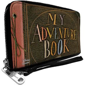 Buckle-Down Women's PU Zip Around Wallet Rectangle-UP, Up, 7.5"x4.5"