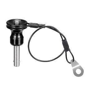 uxcell Ball Locking Pins with Button Handle, 304 Stainless Steel Push-Button Quick Release Pin with 21cm Wire (6mm-36mm)