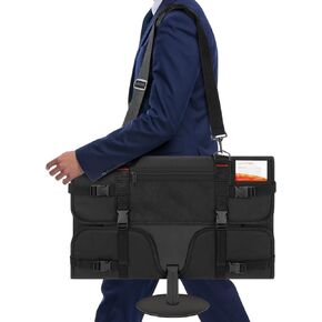 Monitor Carrying Case, Monitor Travel Case for 24" LCD Screens and Monitors, Protective Monitor Bag Computer Monitor Dust Covers with Padded Velvet Lining & Adjustable Shoulder Strap