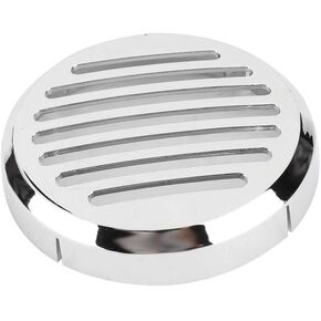 Round Horn Chrome Horn Cover, Duokon 3.5 inch Chrome Round Horn Cover for Cruisers Motorcycle Modification Accessorie
