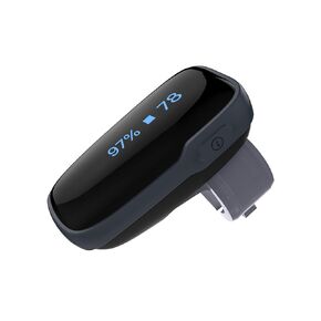 Vibeat Oxygen Meter Finger Pulse Oximeter, OxyLink Wearable Blood Oxygen Monitor for 12 Hours Continuous Tracking, Audio Reminder & Oxygen Level Report, Free APP