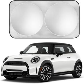 Car Windshield Sun Shade Sunshade Compatible with Mini Cooper Clubman Countryman Hardtop F54 F55 F56 F60 R55 R56 R57 R58 R59 R60 R61 Accessories, Car Front Window Sun Shield