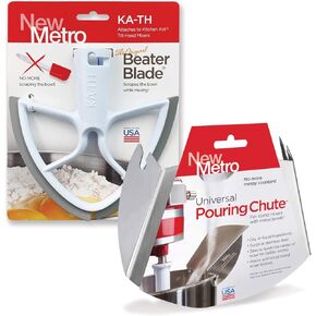 Original Beater Blade for 4.5 & 5 quart Tilt Head Stand Mixer and Universal Pour Chute Set, , Made in USA