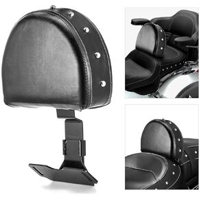 Driver Backrest Studded Pad Quick Release Compatible with 2014-2024 Indian Chief, Darkhorse, Springfield, Roadmaster 2014-2018 Chieftain Dark horse