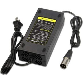Replacement New Electric Bike Ebike 48V Lithium Battery Charger 3 pin XLR Plug 54.6V 2A 13S