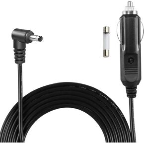 QIANRENON 12V-24V 2A DC 3.5mm x 1.35mm كابل شاحن السيارة ولاعة السجائر إلى 90 درجة DC شاحن سيارة كابل إمداد الطاقة التلقائي، 2 متر (6.6 قدم)