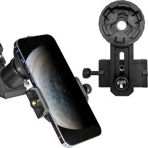 Smartphone Telescope Adapter, Fit Almost All Brands of Smartphones, Compatible with Telescope, Monocular, Binocular, Microscope, Spotting Scope, Outdoor, Gift