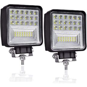 WINBANG LED Light Pods, 4inch 126W, Spot & Flood Light, Tractor Work Lights, 10 Pack, IP68 Waterproof, 12000LM, 6500K, for Truck Pickup SUV ATV UTV